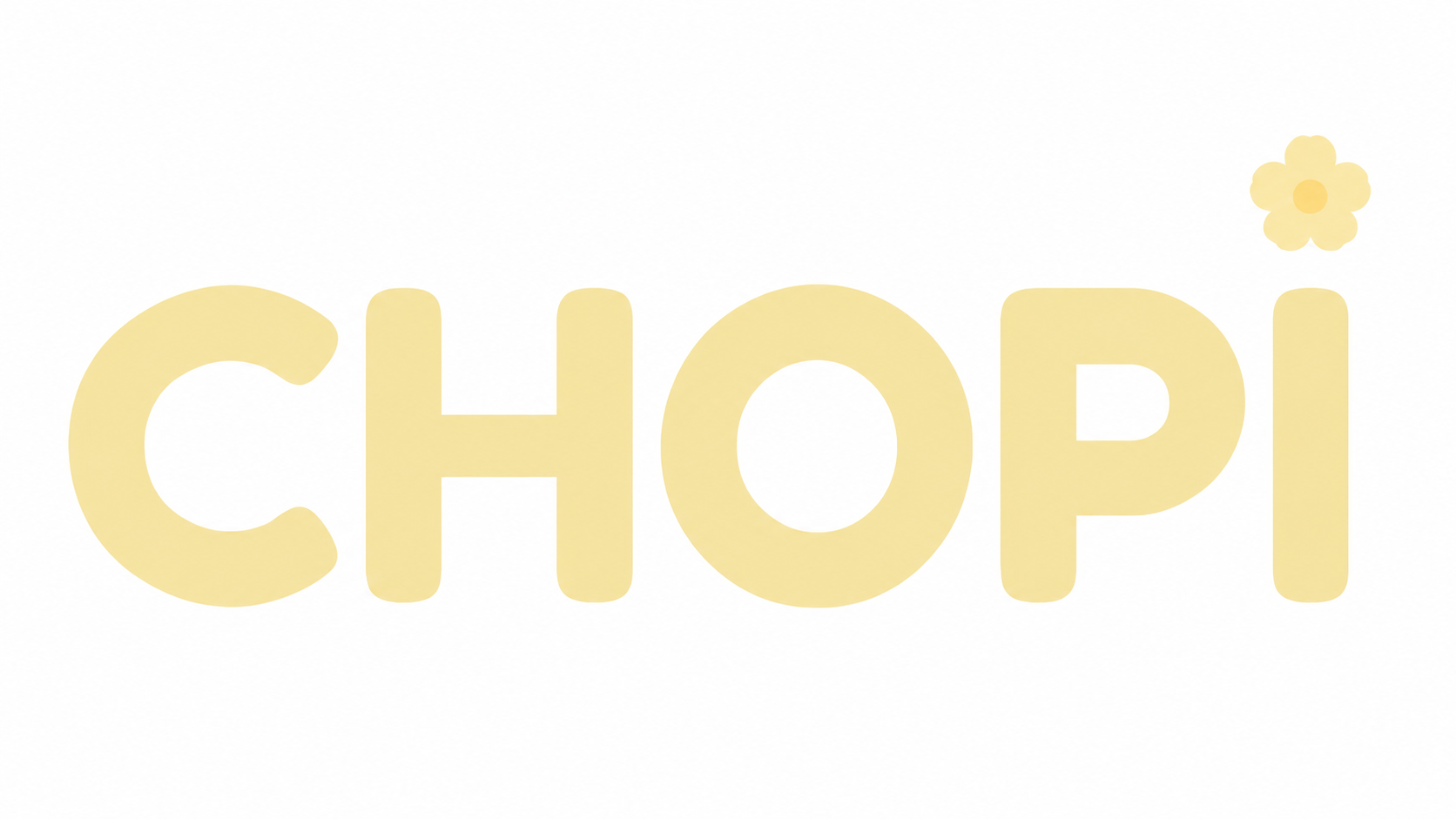 CHOPI, logotipo oficial amarillo mantequilla